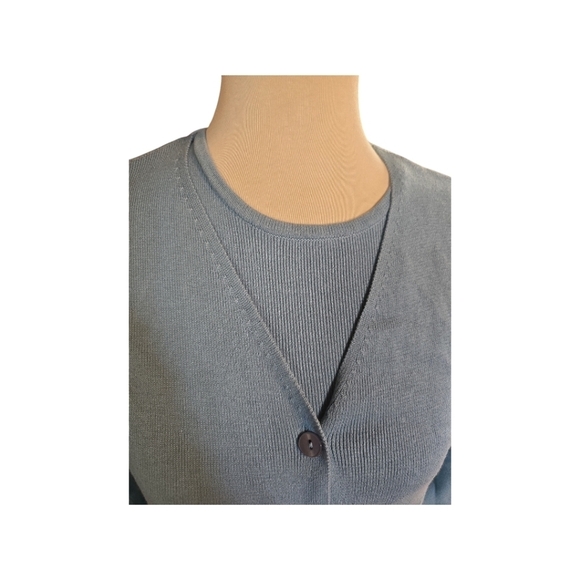 Talbots Petites Long Cardigan and Shirt - Picture 3 of 12